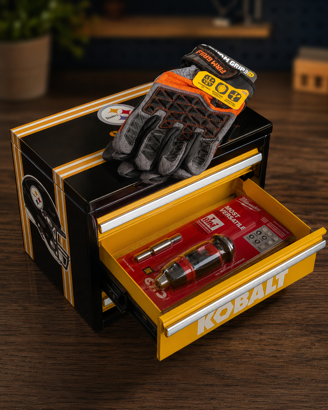 Black & Gold Mini Toolbox Father’s Day Gift Set