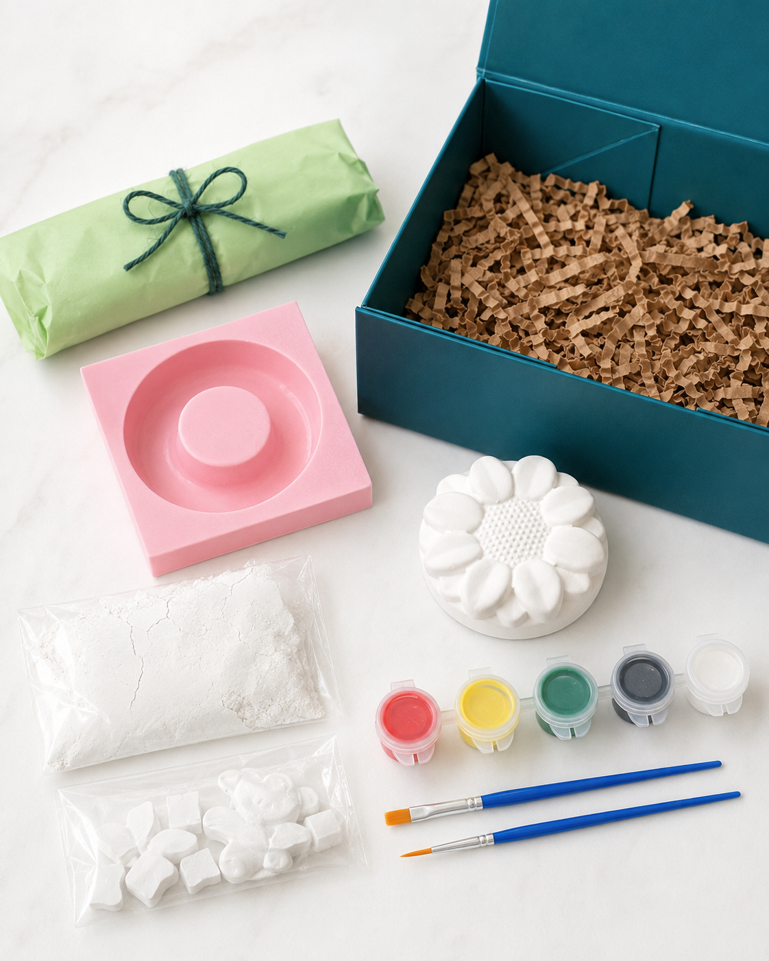 DIY Plaster Flower & Donut Craft Kit
