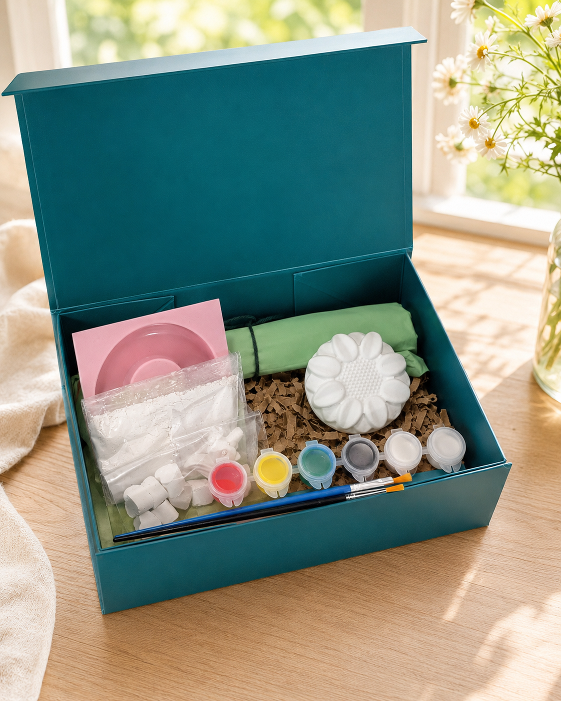 DIY Plaster Flower & Donut Craft Kit