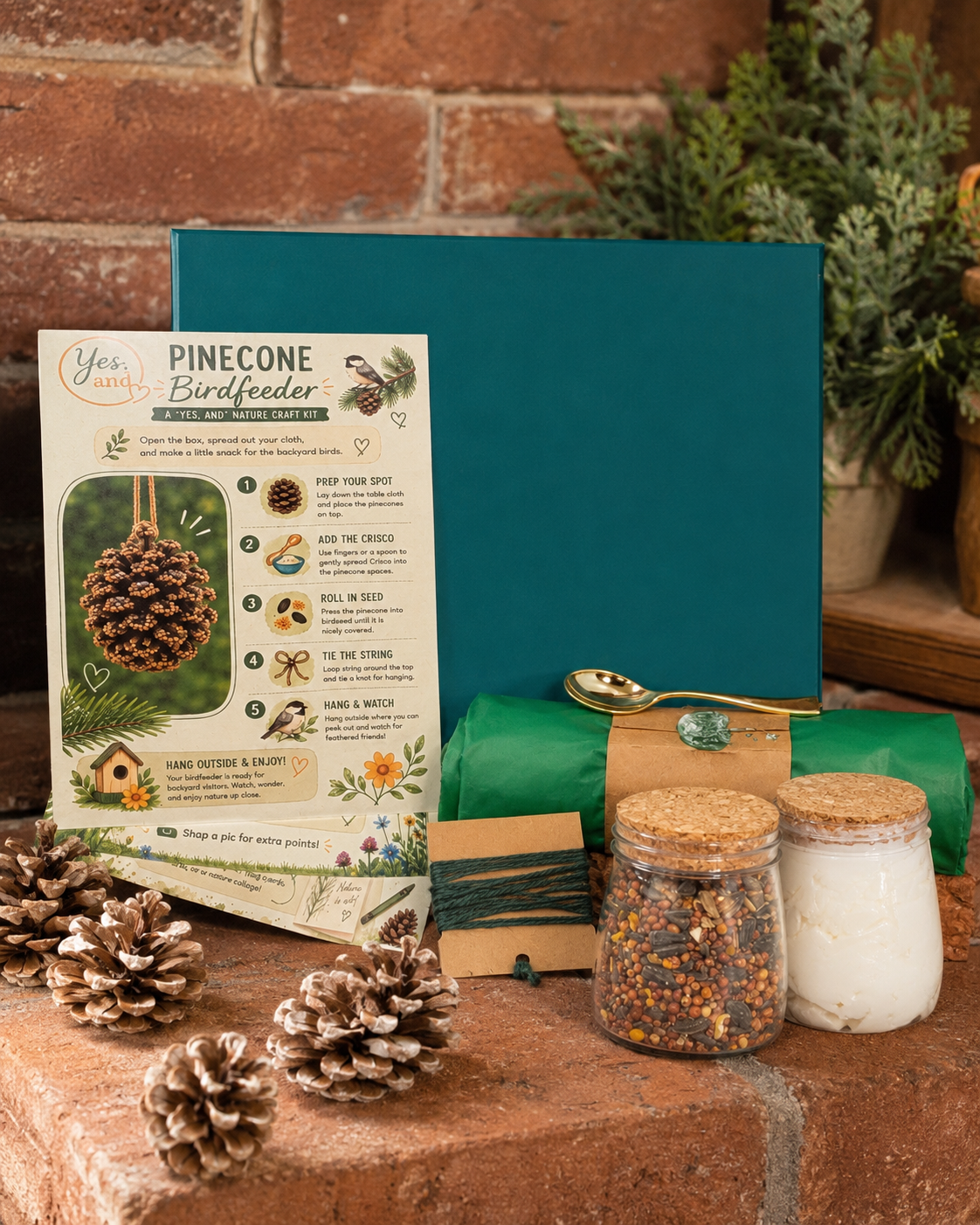 Pinecone Birdfeeder Nature Kit
