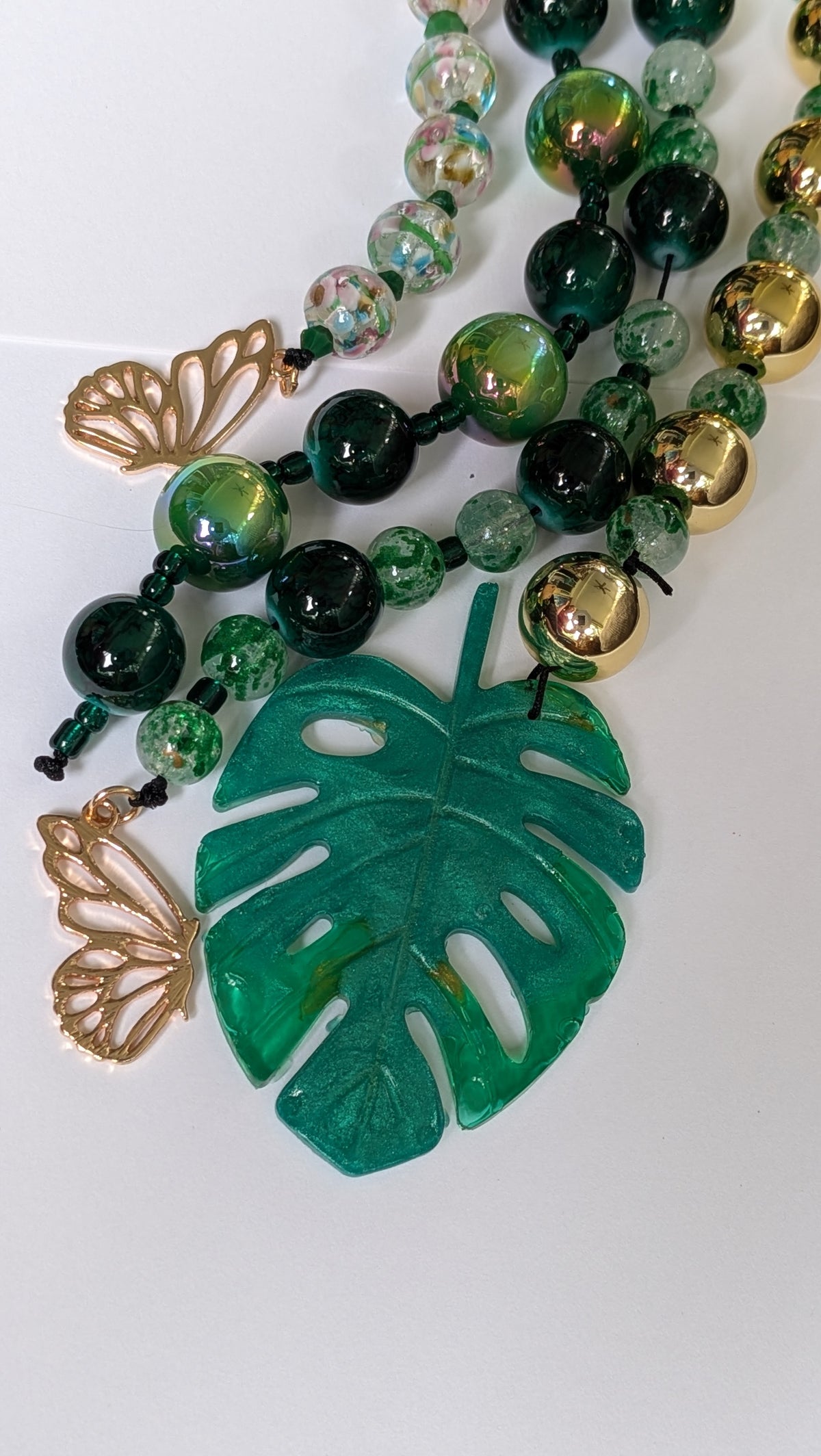Emerald Garden Monstera Bag Charm