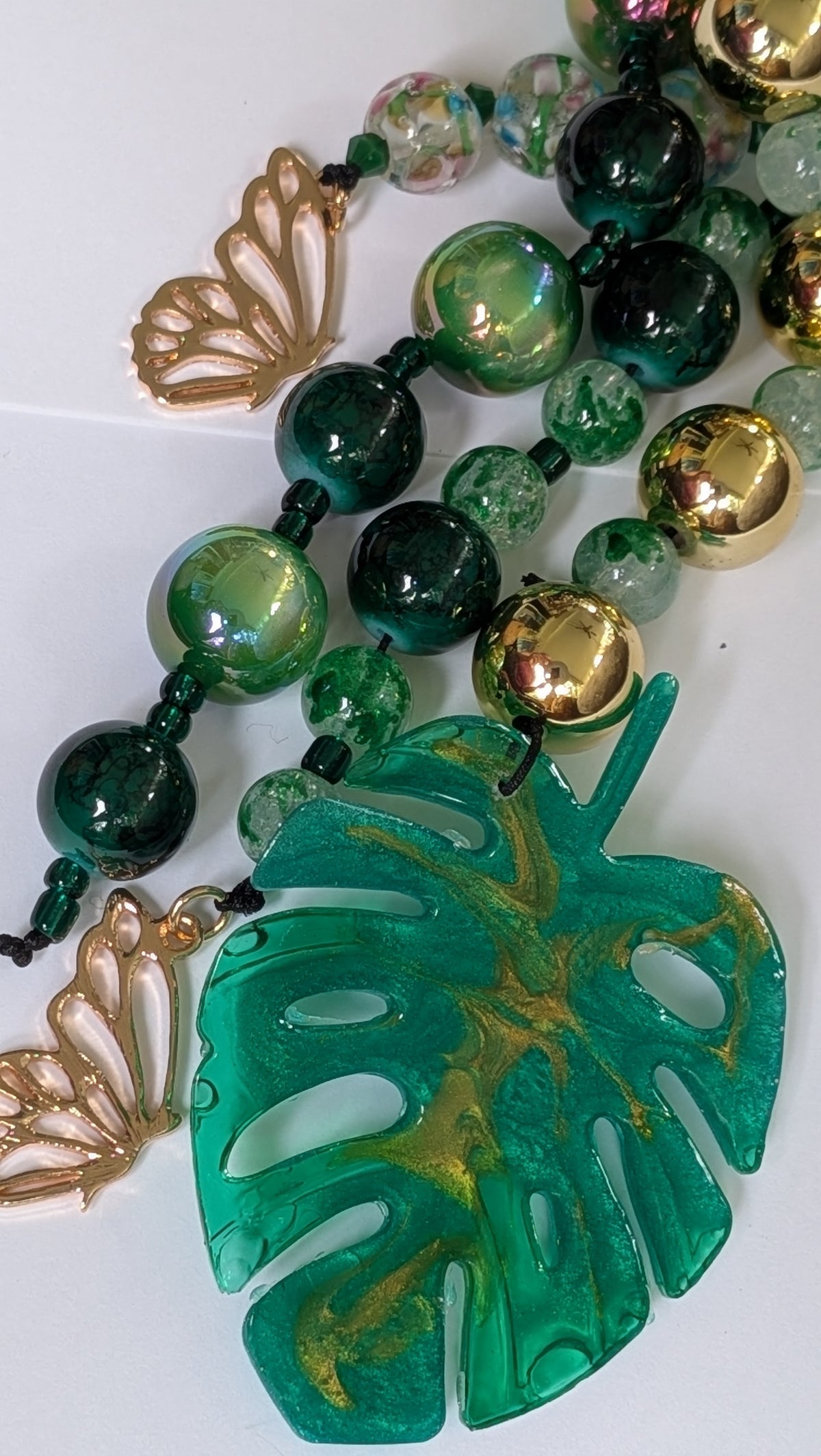 Emerald Garden Monstera Bag Charm