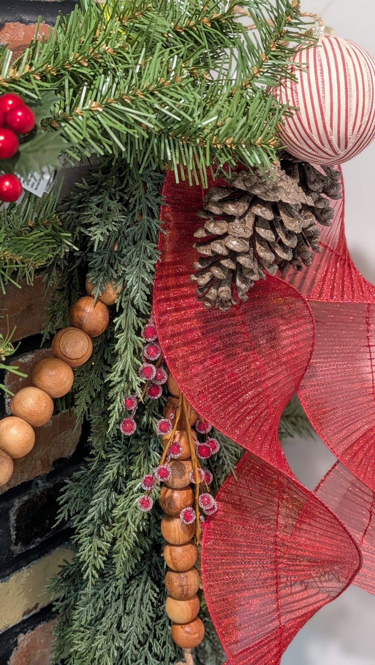 The Merry & Done Adjustable Christmas Mantel Garland (Hand Assembled & Made-to-Order)