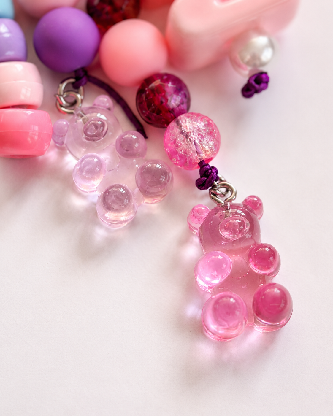 BUSSIN Pastel Beaded Backpack Charm